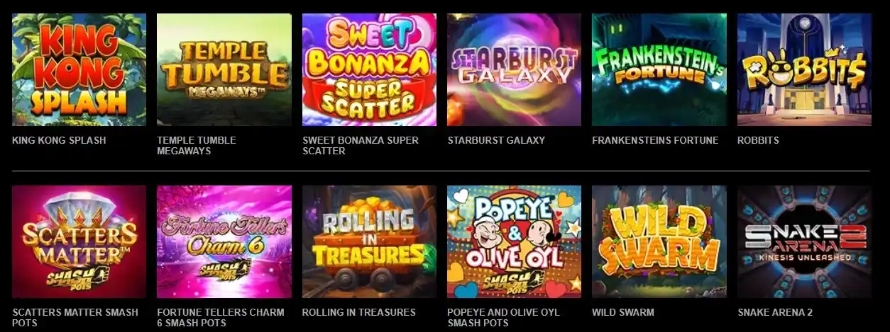 Popular slots at Mr Vegas